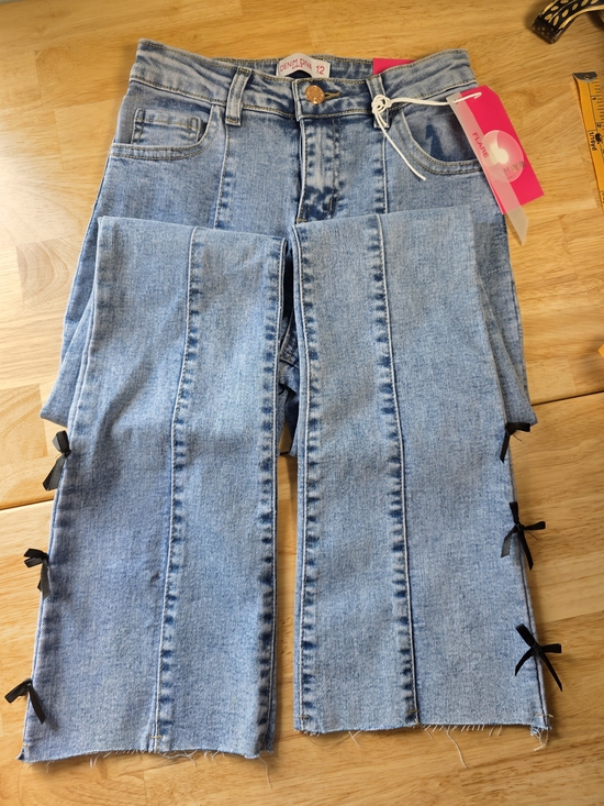 Other - NWT Denim Diva Bow Detail Girls Jeans